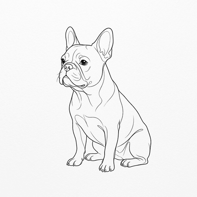 Dog Portrait Tattoo Sketch Design